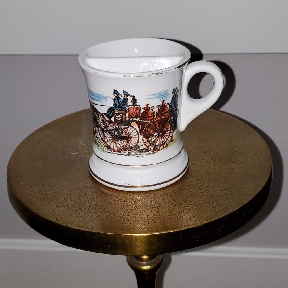 Vintage Knobler Japan Firemen Shaving Cup